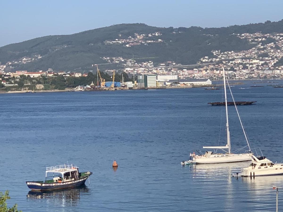 El Mirador Ria De Vigo, Apartamento Frente Al Mar, Centrico Moaña Eksteriør bilde